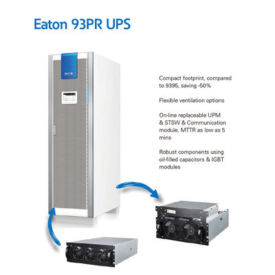 Eaton en línea UPS 93PR Baja frecuencia 380V 3 Fase 25KVA 50KVA 75KVA 100KVA 125KVA 150KVA 175KVA 200KVA Suministro de energía industrial