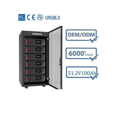Batería de iones de litio de alta tensión 48V 51.2V 70Ah 100Ah 1kw 5kw 10kw 50kw