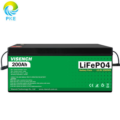 Visench Direct de fábrica 12V 24V 100Ah 120Ah 200Ah Profundo 6000 Ciclos de duración de la bateríapo4