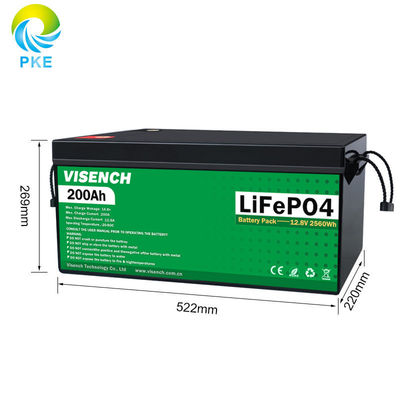 Visench Batería de fábrica directa de 48v 200Ah Profunda 6000 ciclos de vida solar batería de almacenamiento de energía de iones de litio recargable