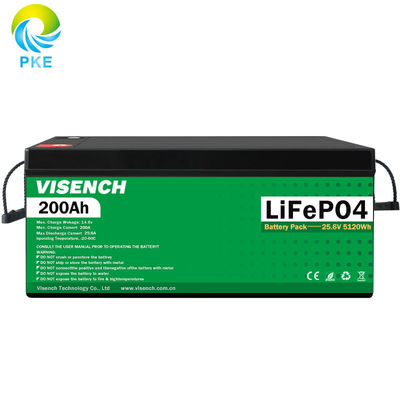 Fábrica directa de Visench Batería de litio 12V 24V 100 ah Batería de litio profunda 6000 Ciclos con BMS para el inversor solar sistema de almacenamiento de energía