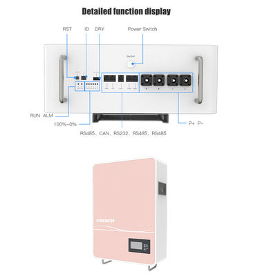 Batería de iones de litio 3.7v de larga duración LiFePO4 almacenamiento solar 5kWh 10kWh batería de litio 18650