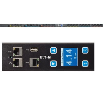 16A AMP 1U PDU para el centro de datos de potencia EATON EFLXB00H FLEXPDU BASIC C14 10A 1P 8XC13