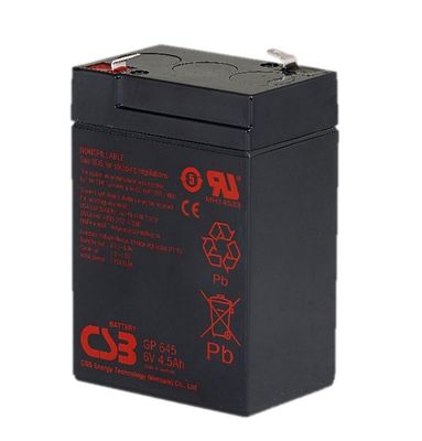 6V 4.5AH GEL Batería ideal para almacenamiento de energía y recargable