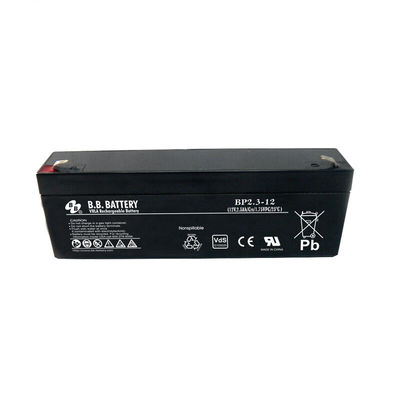 BP2.3-12 12V 2.3Ah Sello de plomo ácido de baja velocidad Carro eléctrico arranque batería VRLA