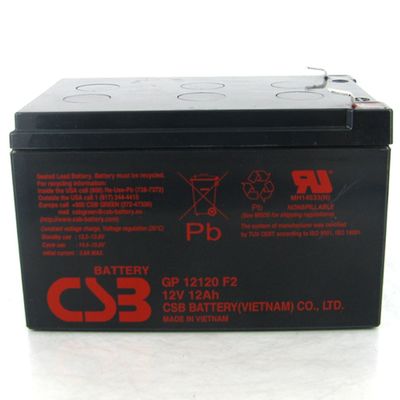 Batería CSB GP12120 12V 12Ah Batería AGM recargable de alto rendimiento sin mantenimiento