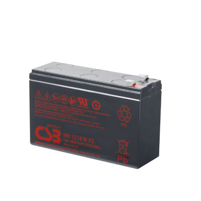 Batería CSB HR1218W 12V 18W 1.67V de alto rendimiento recargable sin mantenimiento 12V 18W batería de plomo ácido