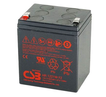 Batería CSB HR1221W 12V 21W Baterías secas de plomo-ácido recargables de alto rendimiento para energía eléctrica