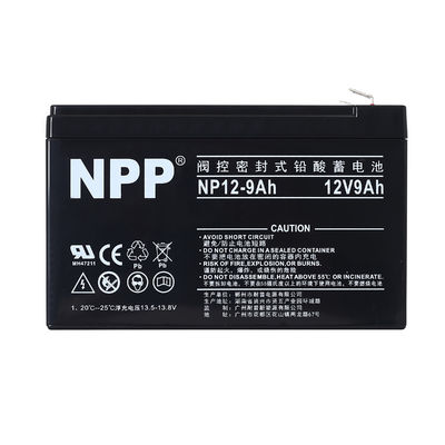 NPP NP12-9Ah Mejor almacenamiento de energía mantenimiento libre sellado batería de reemplazo de plomo ácido para el sistema de seguridad de alarma para el hogar
