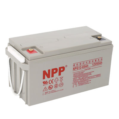 NPP NPG12-65Ah AGM recargable de trabajo pesado Gel de ciclo profundo VRLA Batería para sistema solar fuera de la red, carrito de golf, capaz de no derramar