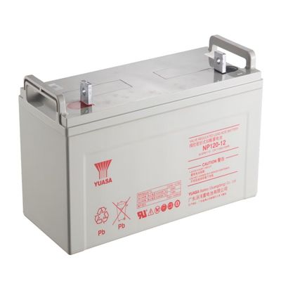 YUASA NP120-12 12V 120Ah UPS Batería recargable Mejor almacenamiento de energía Mantenimiento VRLA Batería para energía eléctrica del sistema solar