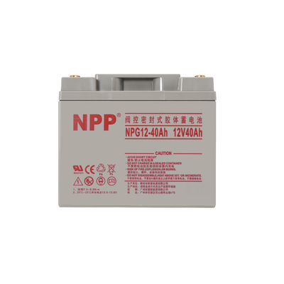 NPG12-40Ah Mejor almacenamiento de energía Sin mantenimiento Recargable Sellado de plomo ácido 12V 40Ah Batería