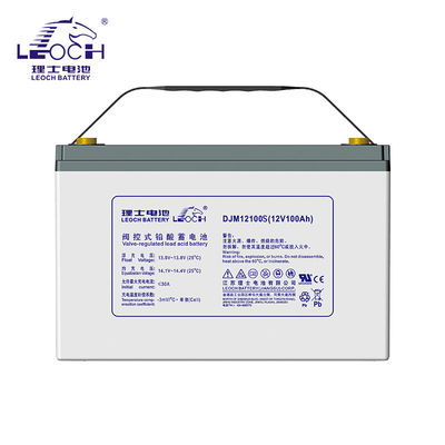 Energía eléctrica 1.2 Wh 12V100AH Leoch DJM12100 Sin mantenimiento Batería de gel de plomo ácido recargable y duradera