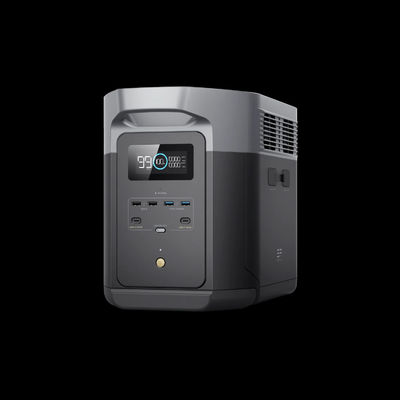 Generador de energía solar Ecoflow con 2048wh Delta 2 Max Batería extra China Precio de fábrica 2400W Estación de suministro de energía portátil de salida