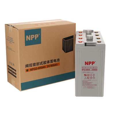 NPP NPG2-800Ah Gel AGM Baterías solares 2V 800Ah Sin mantenimiento Baterías de gel de plomo ácido UPS