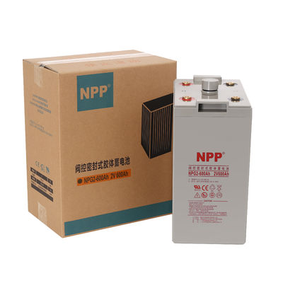 NPG2-600Ah Batería de almacenamiento de energía Batería de gel solar Batería de plomo ácido 2V 600Ah Batería de gel de ciclo profundo