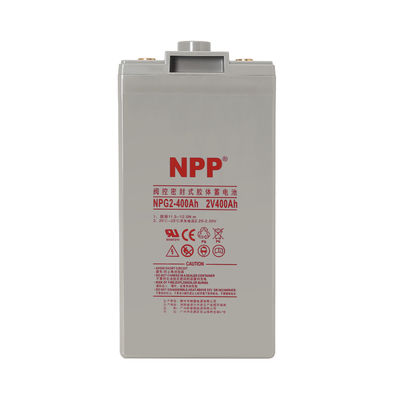 Batería de plomo-ácido recargable de alto rendimiento de alta calidad NPG2-400Ah Batería de gel de 2V 400Ah para respaldo de energía