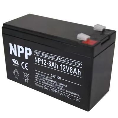12V8AH Batería de plomo-ácido libre de mantenimiento Diseño a prueba de intemperie para equipos al aire libre y agrícolas