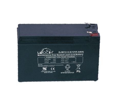 Batería de plomo y ácido de bajo perfil compacta y confiable para aplicaciones sensibles al espacio 12V5Ah