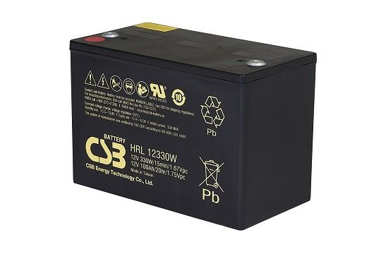 CSB HRL12330W 12V 330W VRLA-AGM Valve Regulated Lead Acid Battery